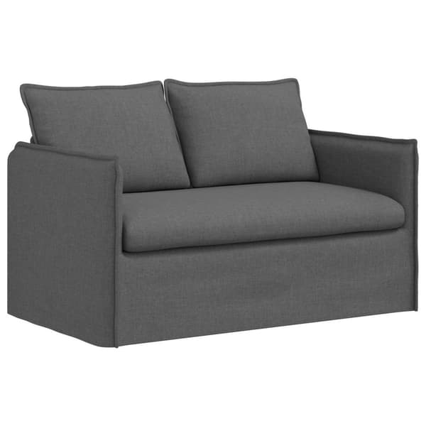 Soffset 2 pcs Mörkgrå 136 x 82 x 85 cm Tyg