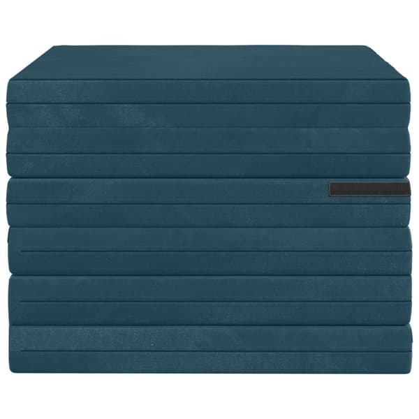 Fällbar Soffbed 140 x 67 x 45 cm Blå