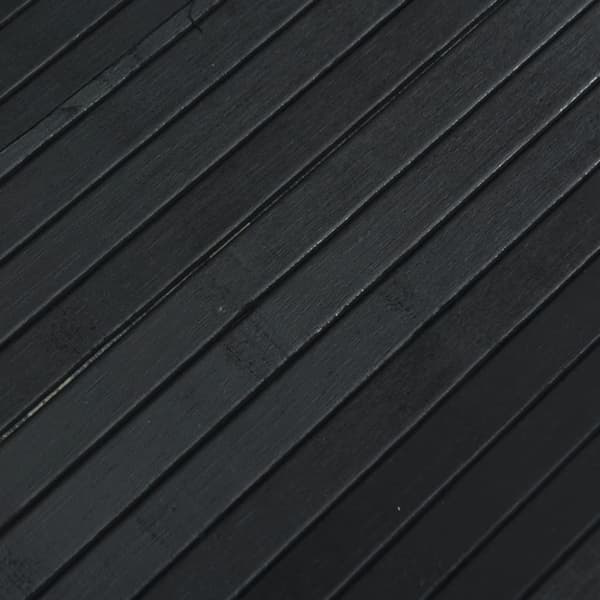 Rumsavdelare svart bredd 250 cm höjd 165 cm bambu