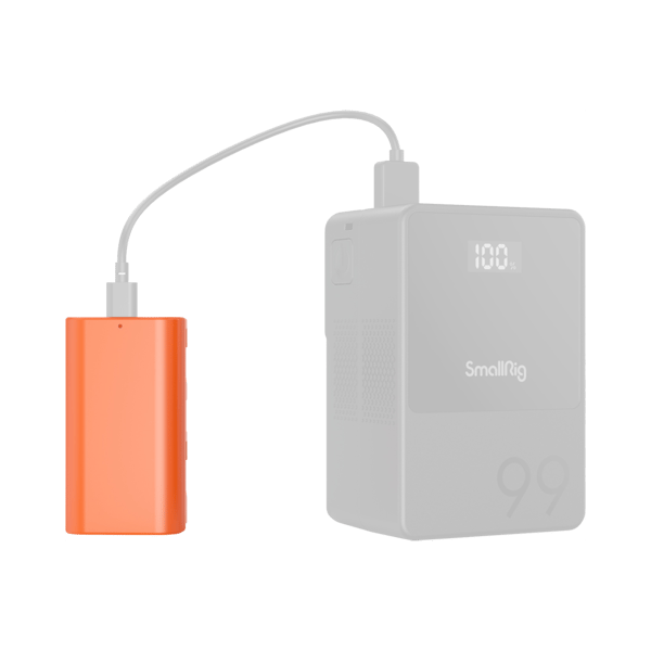 SmallRig 4971 NP-F550 USB-C Rechargeable Camera Battery Orange