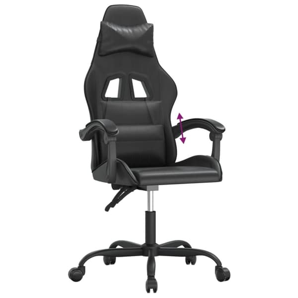 Gamingstol svart konstläder