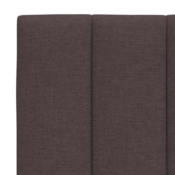 Headboard Cushion "Hanko" Dark Brown 180 cm Fabric