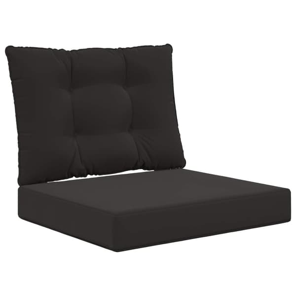 Utomhus Soffa Kudde 2 pcs Svart Polyester