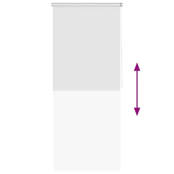 Rullgardin för dusch 100x240 cm vit