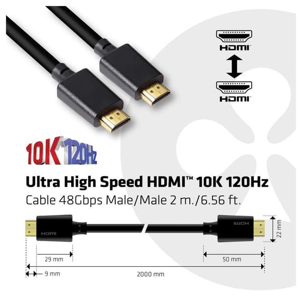Club 3D CAC-1372 - HDMI-kabel - 2 m