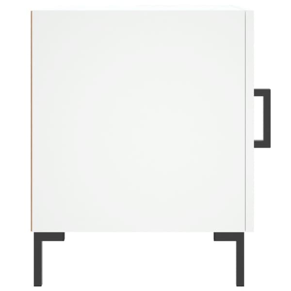 Sängbord vit 40x40x50 cm konstruerat trä