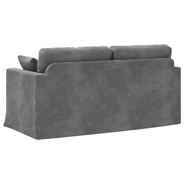 Soffa Mörkgrå 158 x 78 x 80 cm Sammet