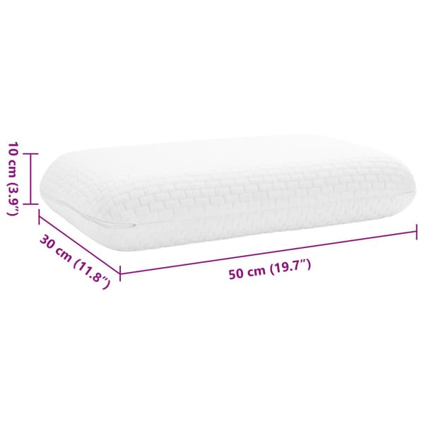 Sovkudde Enfärgad Vit 50 x 30 x 10 cm Minneskum