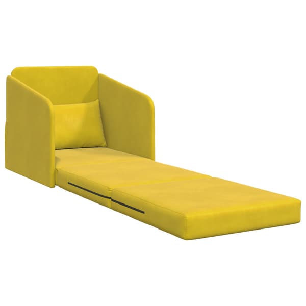 Soffsäng Gul 65 x 80 x 83 cm Sammet