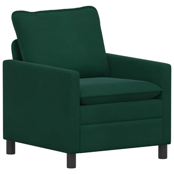 Soffa Mörkgrön 76 x 81 x 87,5 cm Sammet