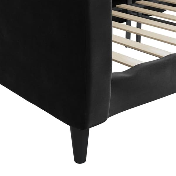 Dagbädd svart 80x200 cm sammet