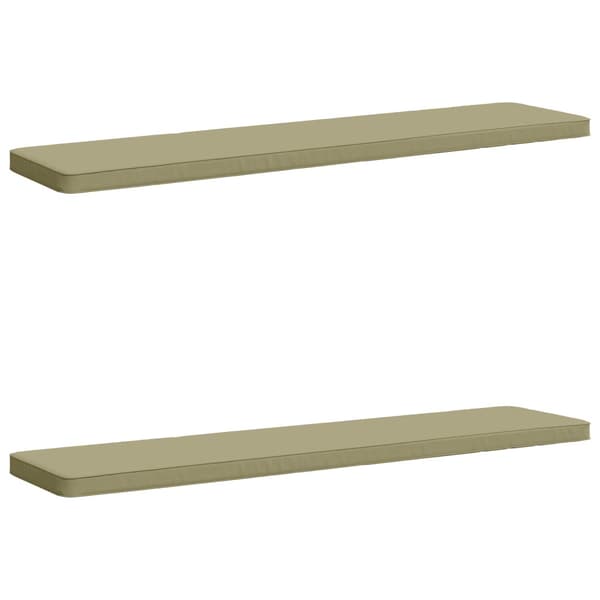 2-delade Bänk Kuddar VUGHT 2 st 100% Polyester Ljusgrön
