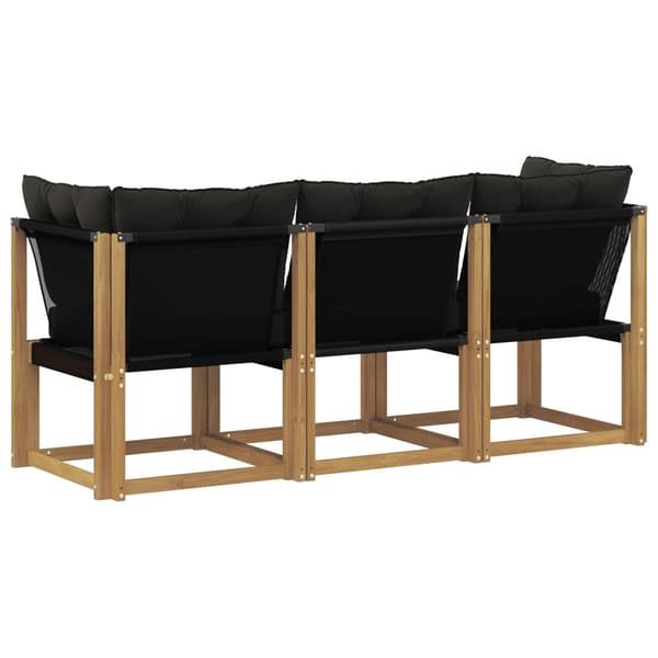 Modulsoffa utomhus mitt och hörn med kudde 3 Stycke Vit