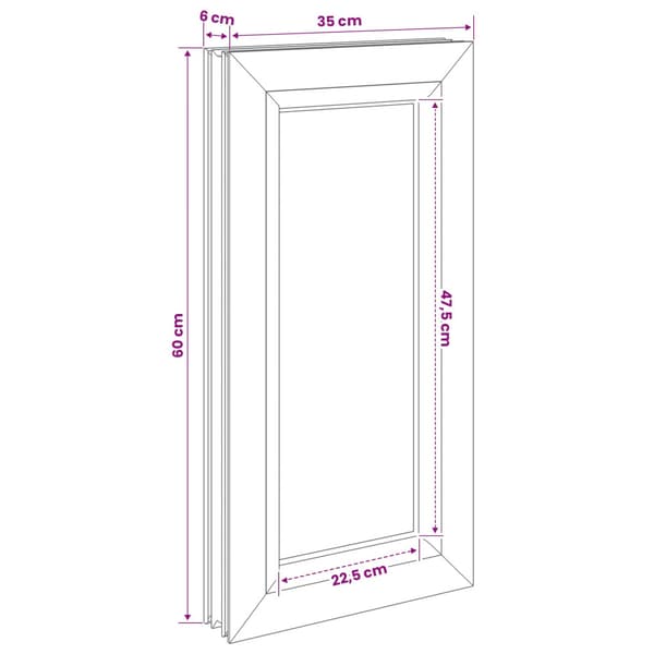 Källarfönster RISOR 35 x 60 cm PVC och glas