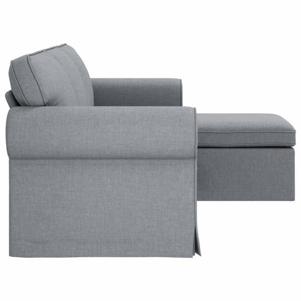 Soffa Ljusgrå 195 x 138 x 80 cm tyg