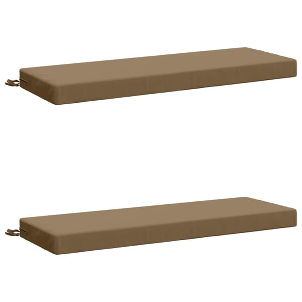 2-delade Bänk Kuddar SOEST 2 st 100% Polyester Taupe