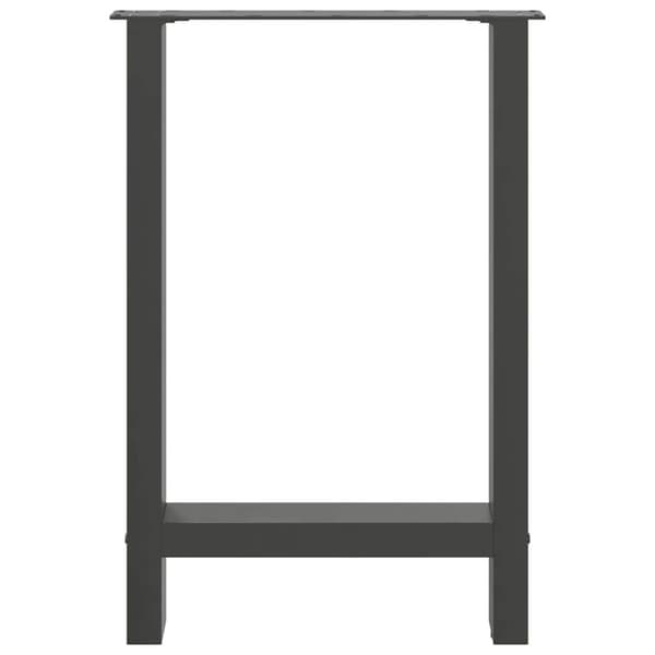 Matbordsben antracit 2 st 60x(72-73) cm stål