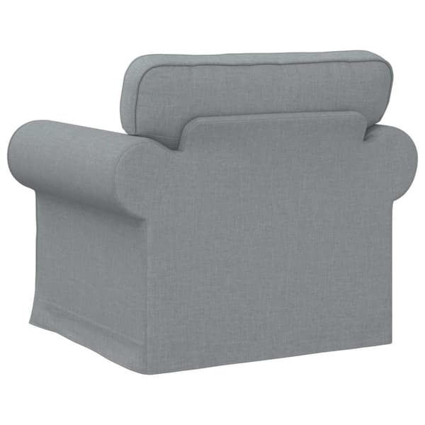 Soffa Ljusgrå 95 x 82 x 80 cm tyg