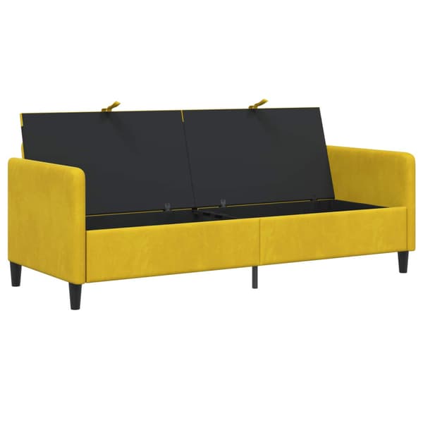 Soffa med förvaring Gul 192 x 78 x 87 cm Polyester