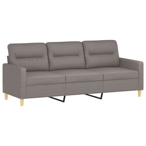 3-sitssoffa taupe 180 cm tyg