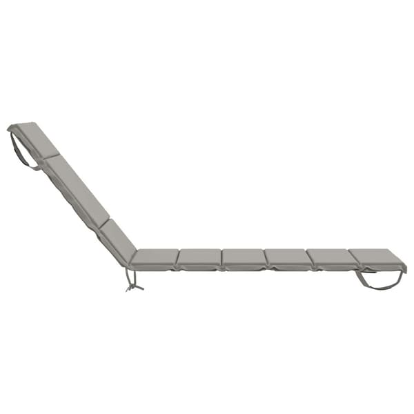 Solstol Kudde GEMERT 100% Polyester Grå 200 x 60 x 3 cm