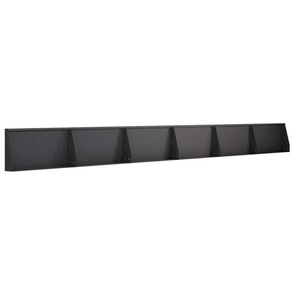 Stödvägg 6 st 80 x 12 x 40 cm Stål Svart