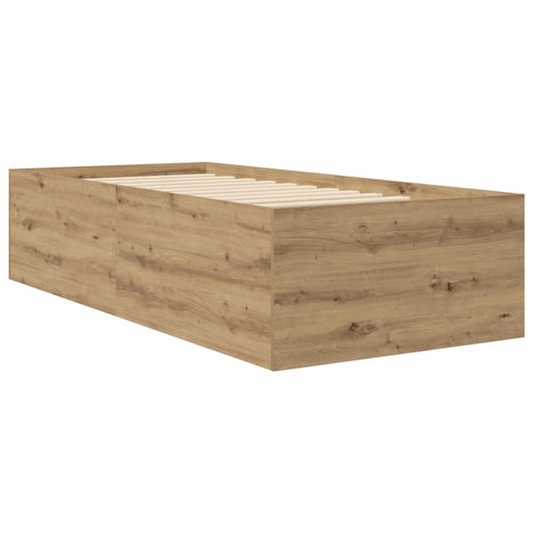 Golvsängsram Artisan-ek 80 x 200 cm Konstruerat trä