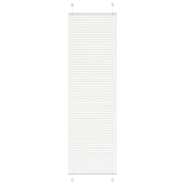 Plisserad persienn vit 65x200cm tyg bredd 64,4cm polyester
