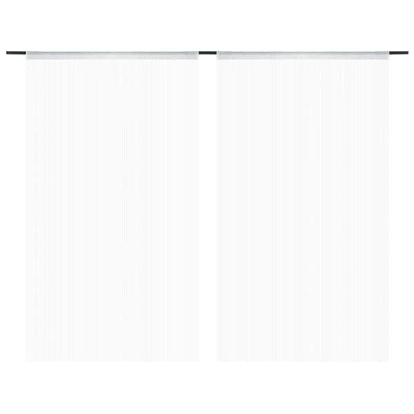 Trådgardiner 2 st 100x250 cm vit
