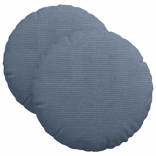 Sittkuddar 2 pcs Blå Ø 40 cm Kordread tyg