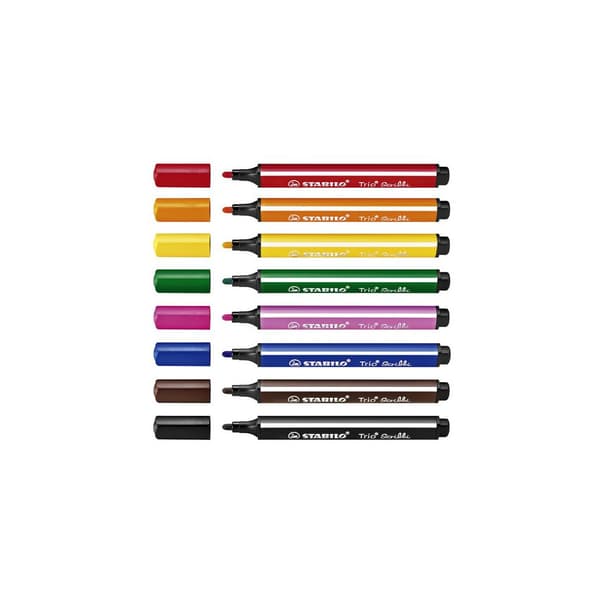 Fiberpenna Trio Scribbi 8 färger