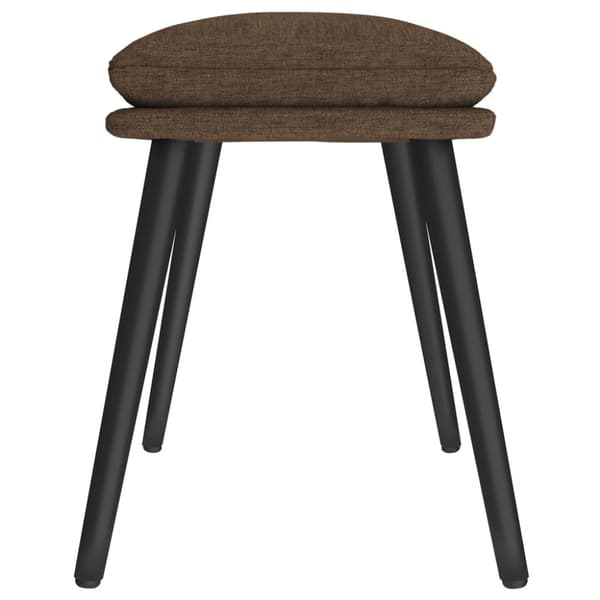 Fotpall brun 45x29,5x35 cm tyg