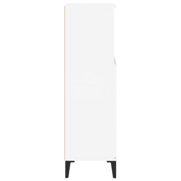 Badrumsskåp vit 30x30x100 cm konstruerat trä