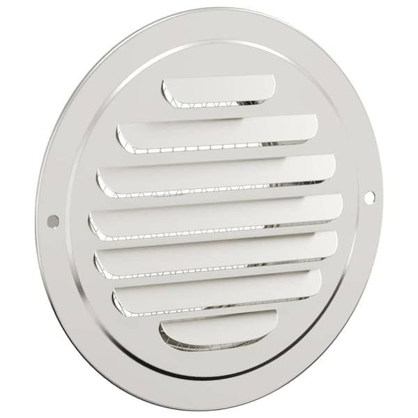 Luftventilationslock 4 pcs Silver 100 mm Rostfritt stål