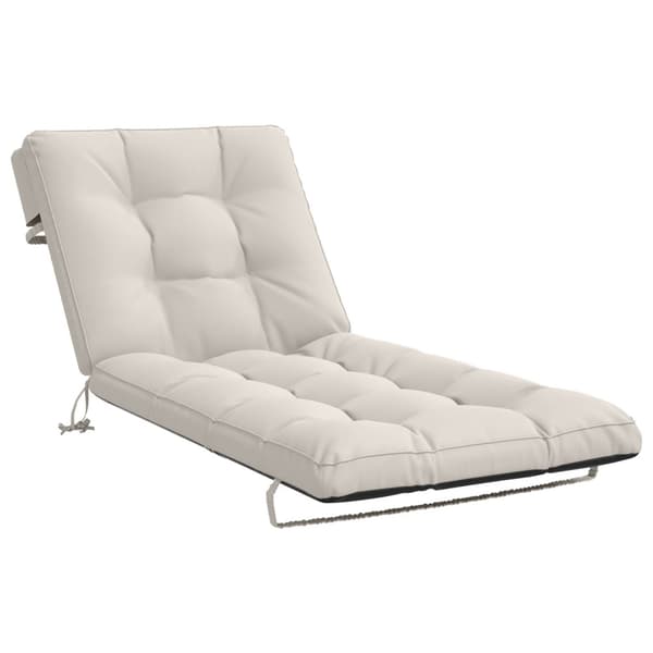 Solstol Kudde VIANEN 100% Polyester Vit 200 x 70 x 8 cm