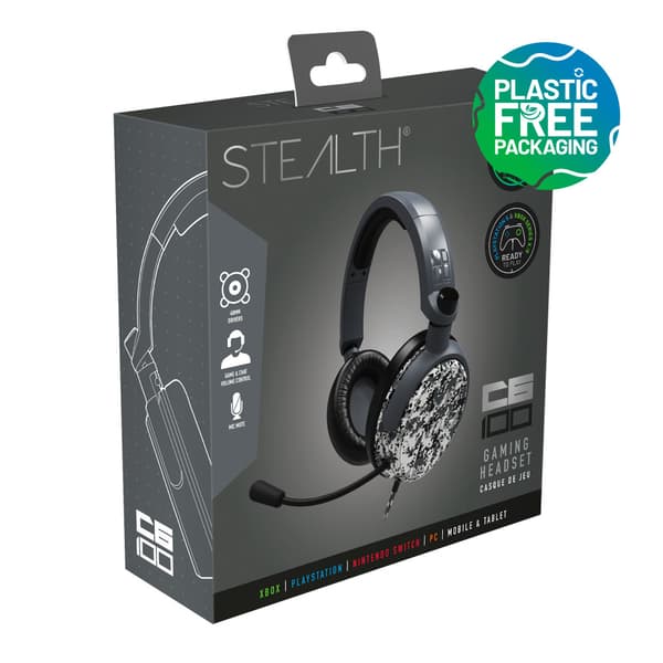 Stealth C6-100 Gaming Headset for  XBOX, PS4/PS5, Switch, PC - Digital Grey