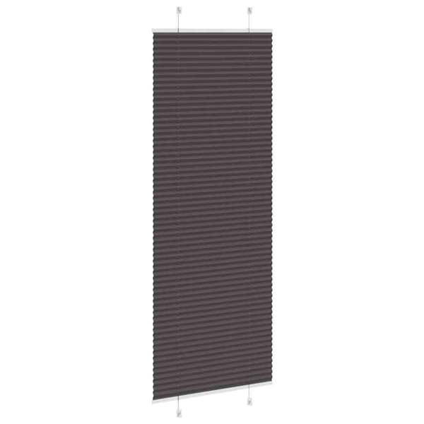 Plisserad persienn svart 75x200 cm tyg bredd 74,4 cm polyester
