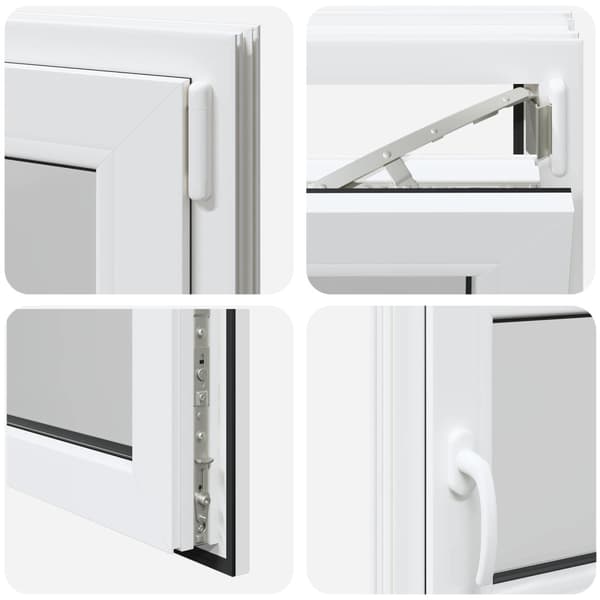 Källarfönster RISOR 100 x 55 cm PVC och glas