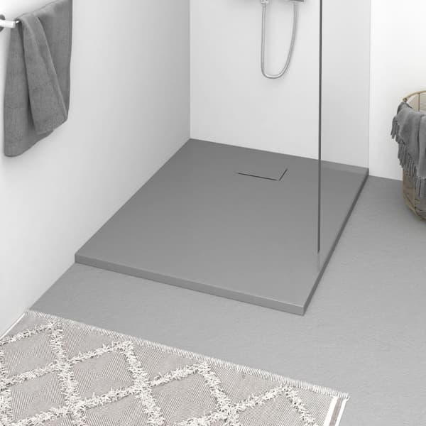 Duschkar SMC grå 100x80 cm