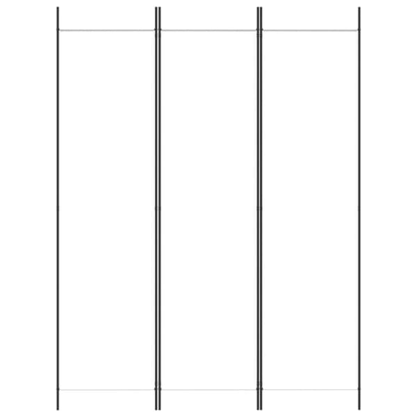Rumsavdelare 3 paneler vit 150x200 cm tyg