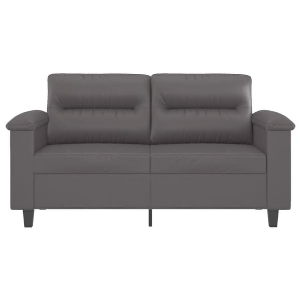2-sitssoffa Grå 120 cm konstläder