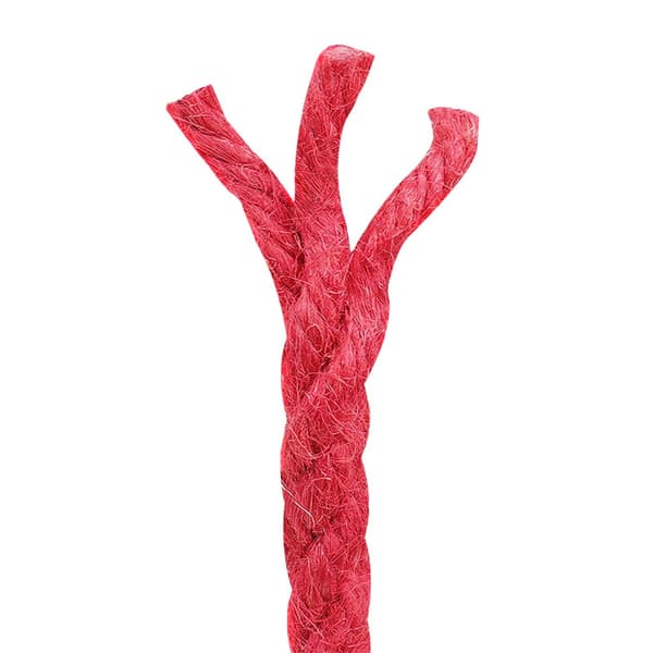 Juterep Röd 100% Tossa jute