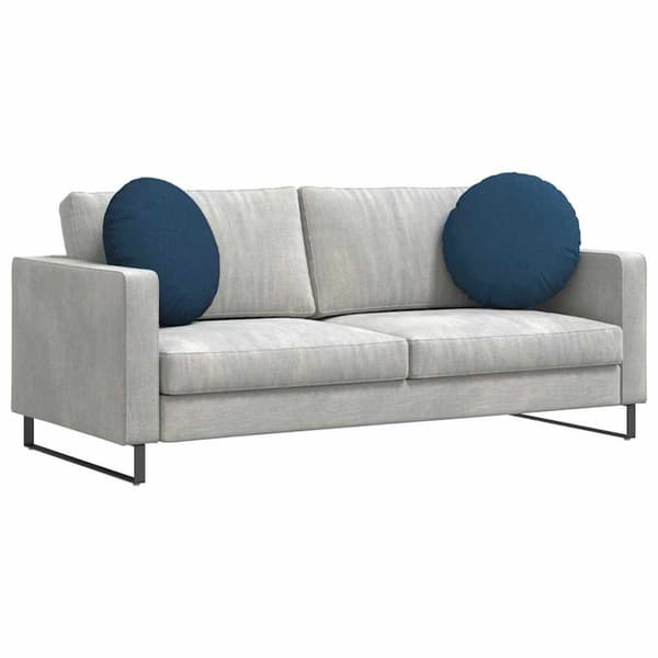 Sittkuddar 2 pcs Blå Ø50 x 19 cm tyg