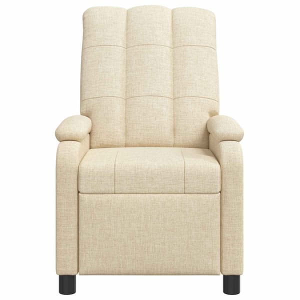 Recliner Gräddvit Tyg