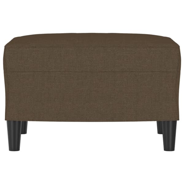 Fotpall brun 60x50x41 cm tyg