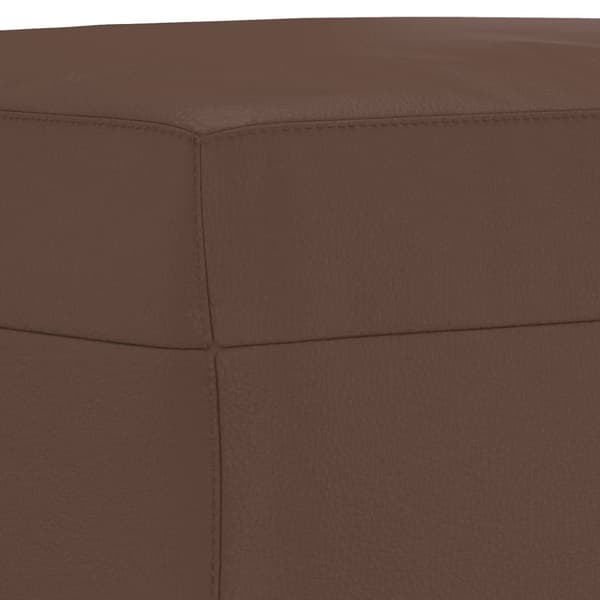 Fotpall brun 60x50x41 cm konstläder