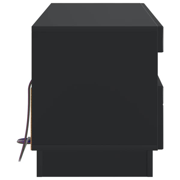 LED TV-skåp Svart Konstruerat trä