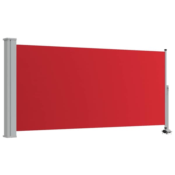 Infällbar sidomarkis 120x300 cm röd