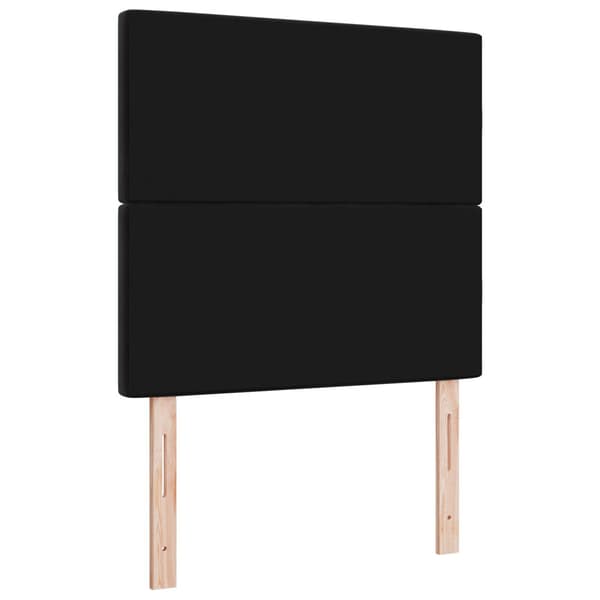 Huvudgavel Svart 90 cm Sammet