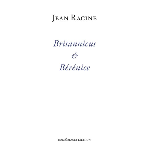 Britannicus & Bérénice (bok, danskt band)